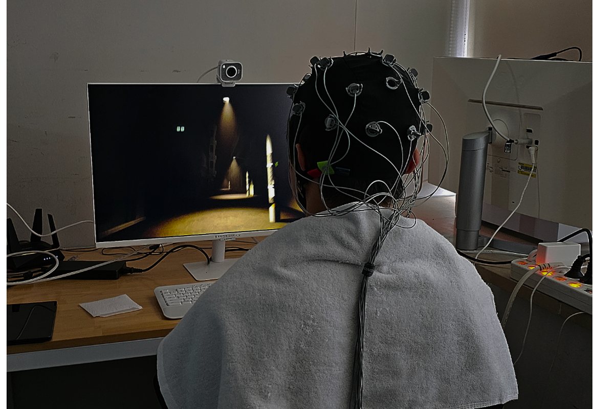 An EEG session